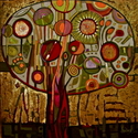 Painting-Golden apple tree