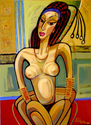 Painting-Such is the woman - Afternoon