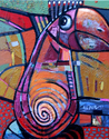 Painting--Acrylic-AnimalsDemned bird