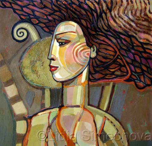 Painting-Figurative-Expectation detail