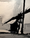 geoffrey meredith - Painting Abstract Expressionist, black & white, grey - Painting