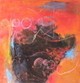 Painting--Oil-AbstractRed and Black