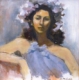 Painting--Oil-ImpressionismIris in Blue