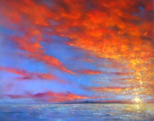 Painting-Seascape-Afire