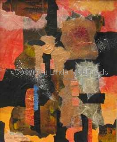 Mixed Media-Collage-Citiscape I