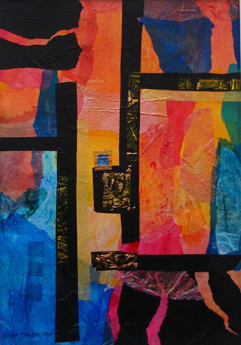 Mixed Media-On Paper-Afternoon in Tashkent