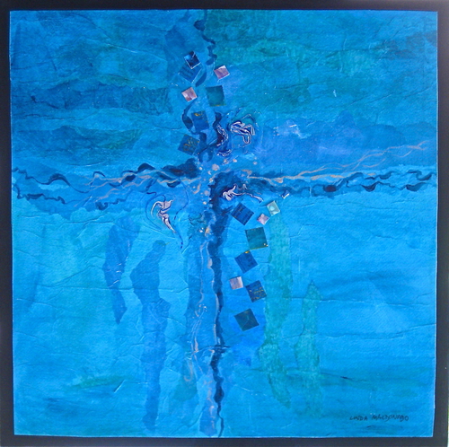 Mixed Media-On Canvas-Sea Treasures