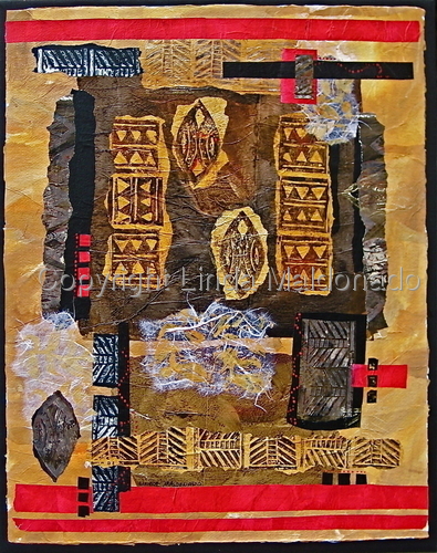 Mixed Media-On Canvas-Samburu Trails