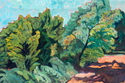 Painting--Oil-LandscapeShadows on the Road