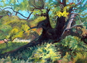 Painting--Oil-LandscapeThe Old One