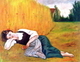 Painting-Bouguereau's Rest in Harvest