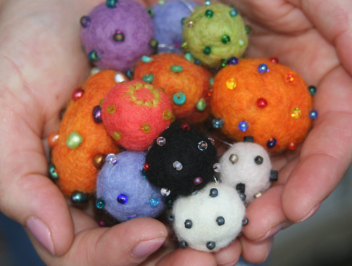 Fiber Art-Balls of Wool