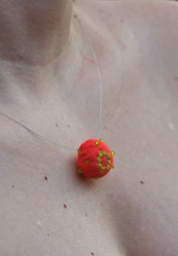 Fiber Art-Orange Sherbert