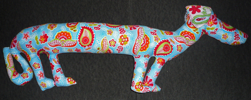 Sculpture-Wiener Dog Throw Pillow