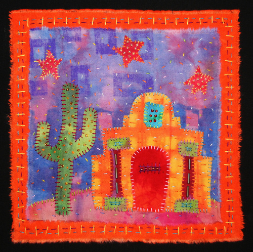 Fiber Art-Janet's Alamo