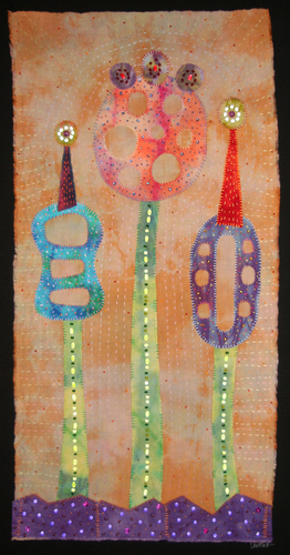 Fiber Art-Jupiter Garden