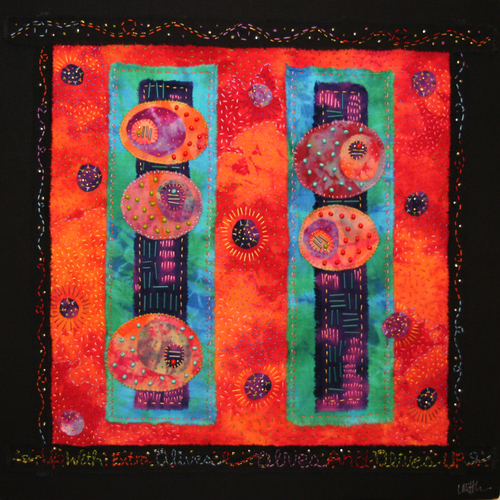 Fiber Art-Up With Extra Olives