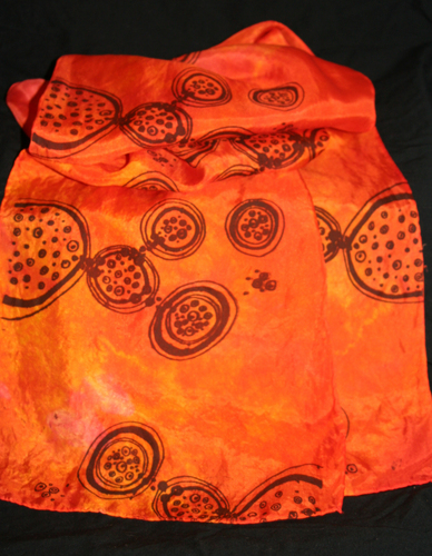 Fiber Art-Tangerine