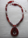 Lizbeth Fullemann - Carnelian and carved agate necklace