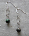 Kashgar garnet on silver chains