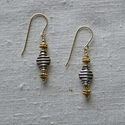 Mixed metal earrings