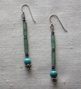long green earrings
