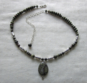 Dragon's blood stone necklace