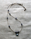 Blue topaz and Tanzanite necklace.