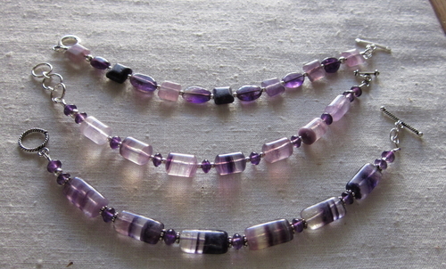 purple bracelets