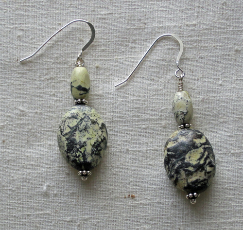 yellow turquoise earrings