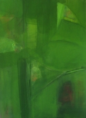 monochromatic, greens - Abstract Painting
