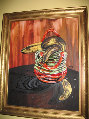 Lucy with Bananas