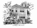 Laural Koons - Architecture Drawing Laural Koons,Laural Madden Koons, Pen and Ink rendering, pen and ink drawing, prints, architectural illustration - Architecture Drawing