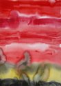Painting--Watercolor-AbstractCrimson Sky