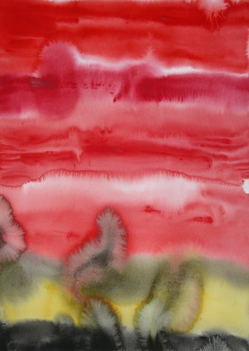 Painting-Abstract-Crimson Sky