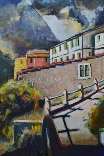 Painting-Landscape-Mountain View-Carrara