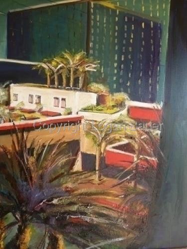 Painting-Cityscape-Behind the Golden Nugget-LV 