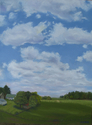 oil landscape, oil painting, cloudscape, cloud painting, skyscape, sky painting, Prices Fork art - Landscape Painting