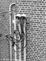 Brian Sesack, Black and White Fine Art Photography, Seaform, Conduit, Homewood Library, Pittsburgh, PA, Urban, Architecture - Architecture Photography