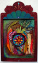 Painting--Acrylic-BotanicalRed and Teal