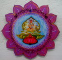 Wood--Painted-DecorativeRoots of Being Lotus