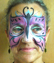 Painting--AcrylicFull face butterfly