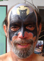 Painting--AcrylicFull Face Bat