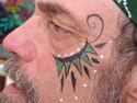 Painting--AcrylicTribal  Eye Design