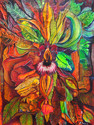 Painting--Acrylic-AbstractWild Orchid