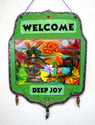 Mixed Media-Welcome Sign, Deep Joy