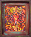 Painting--Acrylic-AbstractFlaming Orchid