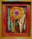 Painting--Acrylic-BotanicalPurple and Green Flower