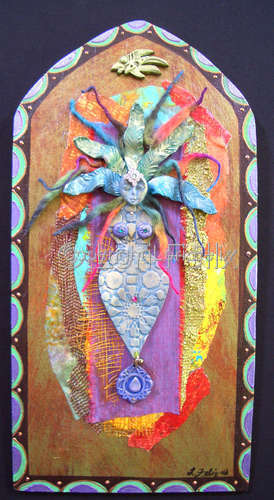 Mixed Media-Goddess of Meditation #1