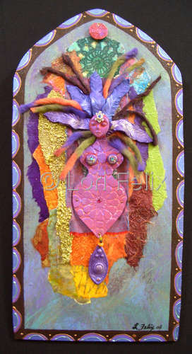 Mixed Media-Goddess of Meditation #2